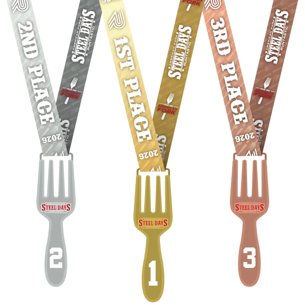 Runtastic American Fork Steel Days Run 2026 Award Medals Runtastic American Fork Steel Days Run 2026 Award Medals