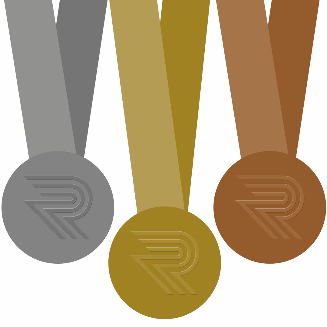 Runtastic SWAG Award Medals Runtastic SWAG - Gold, Silver, and Bronze Award Medals graphic