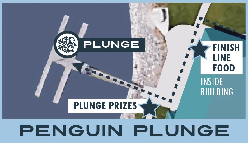 Runtastic Frigid Penguin Plunge in Provo, Utah Map of docks and location of Penguin Plunge at Utah Lake State Park in Provo Utah