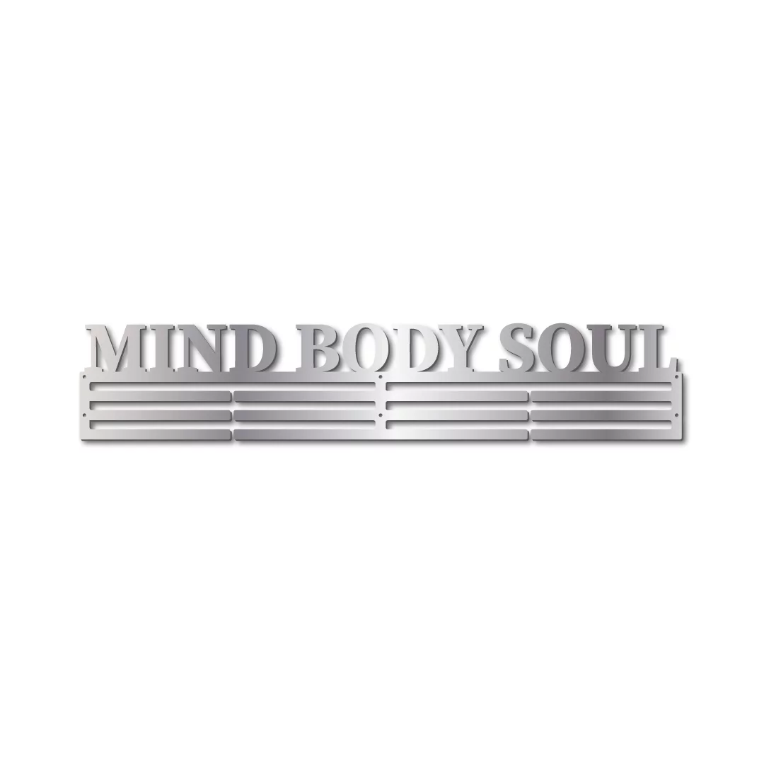 Mind Body and Soul Medal Display Rack in Source Serif - Image 2