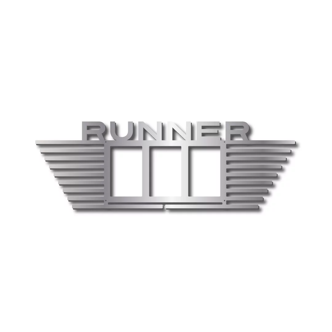 Runner 3 Picture Frame Medal Display Rack