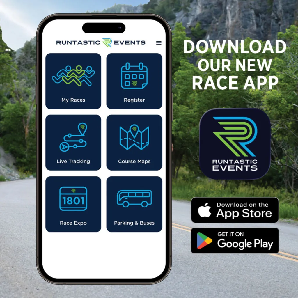 Runtastic Events App - download on Apple or Google