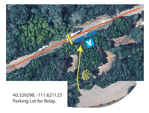 Runtastic Marathon Relay Exchange - LEG 1: Start to Canyon Glen Map image for the Runtastic Marathon Relay Exchange - LEG 1: Start to Canyon Glen