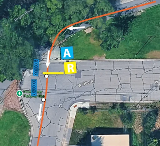 Runtastic Marathon Relay Exchange - LEG 2: Canyon Glen to Exchange Park Map image for the Runtastic Marathon Relay Exchange - LEG 2: Canyon Glen to Exchange Park